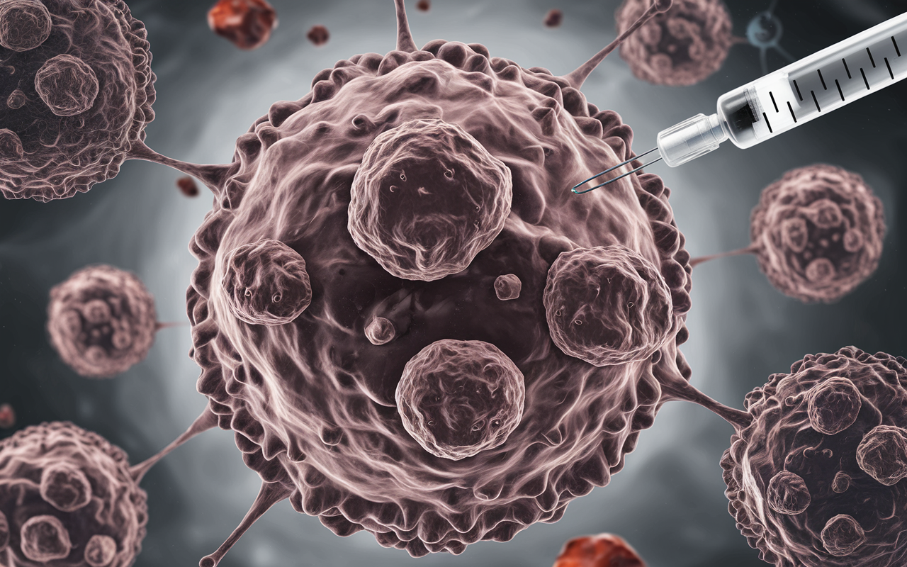 Depiction of targeting cancer cells through mitochondrial processes