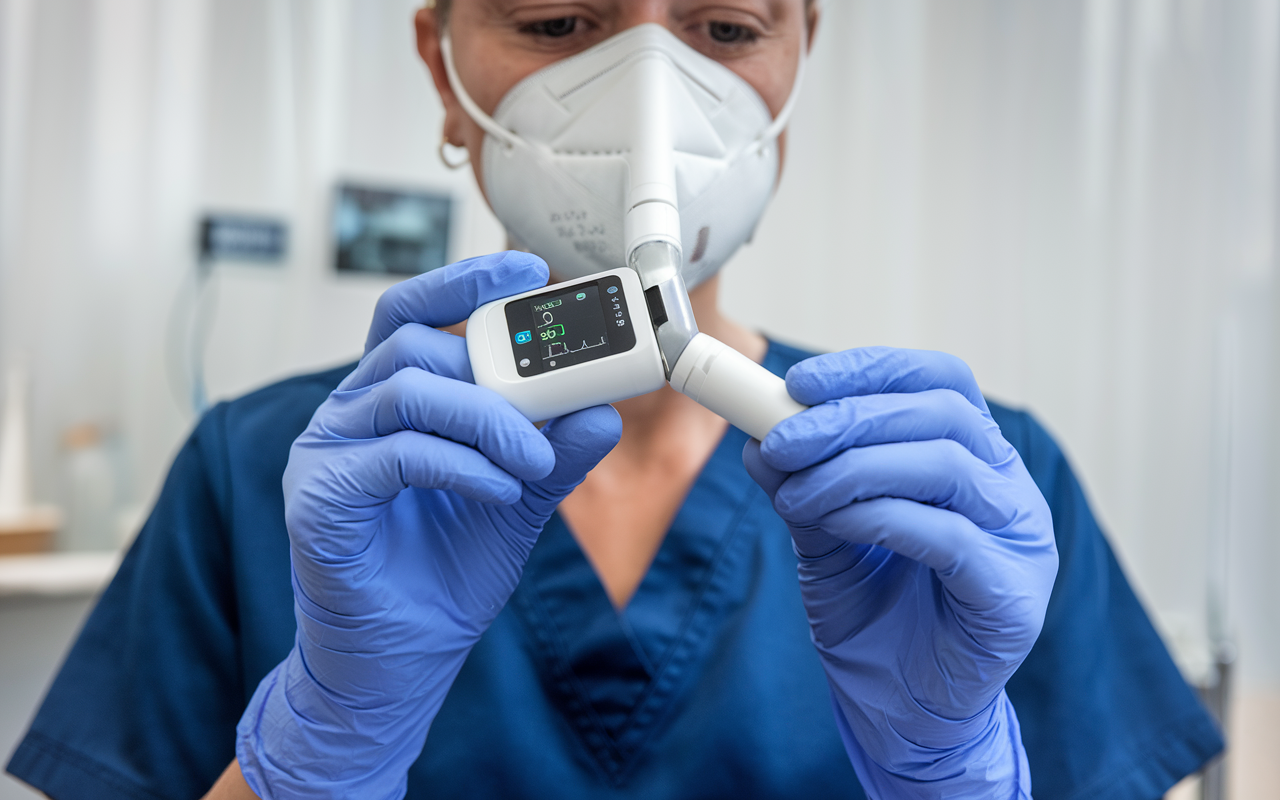 A medical injection offering relief during an asthma attack