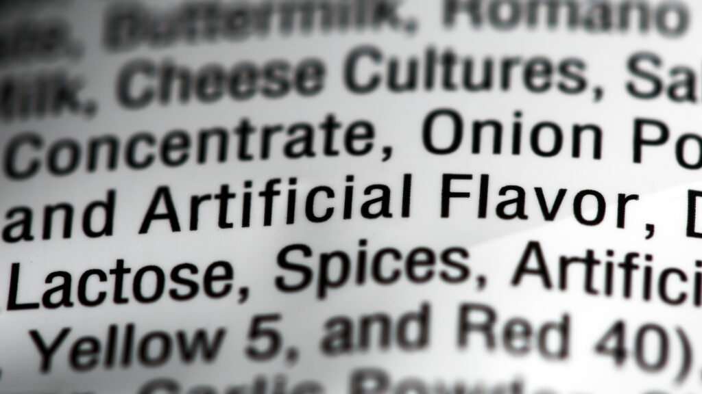 Visual of processed foods transforming into healthier options