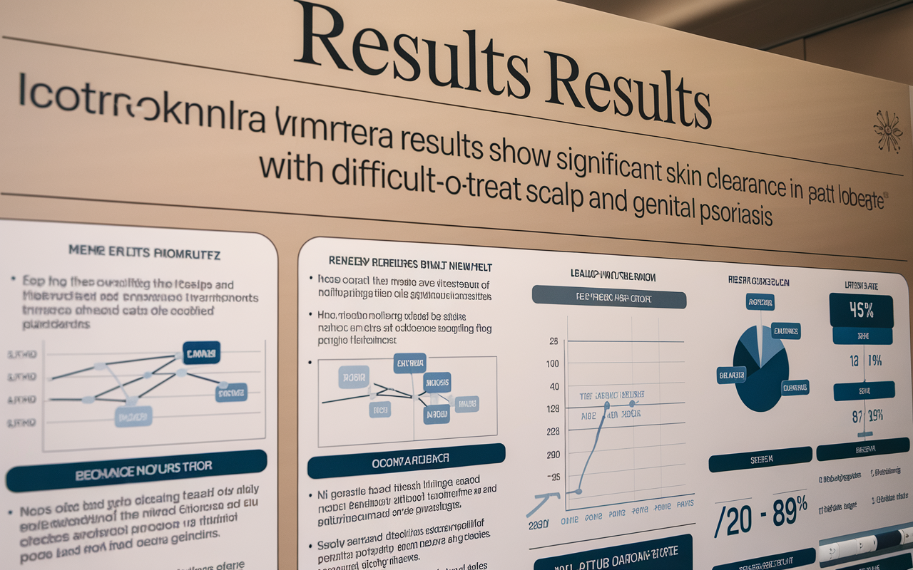 Clear skin and relief from psoriasis depicted through medical imagery