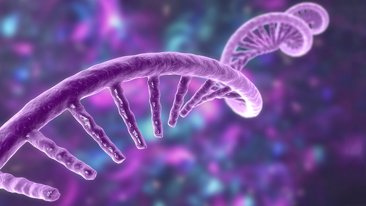 A glowing DNA helix representing the future of genetic therapies