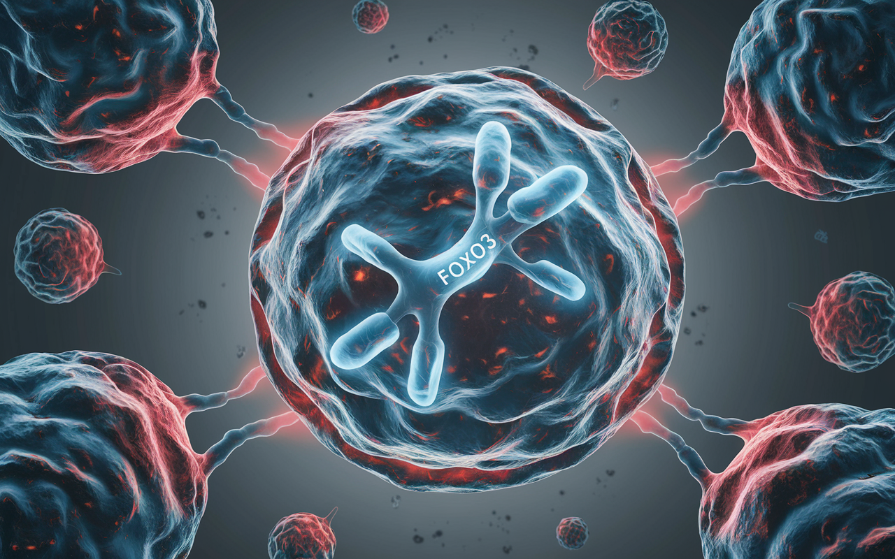 A microscopic view of healthy cells glowing brightly