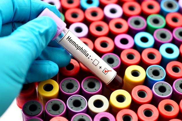 A medical injection pen against a neutral background