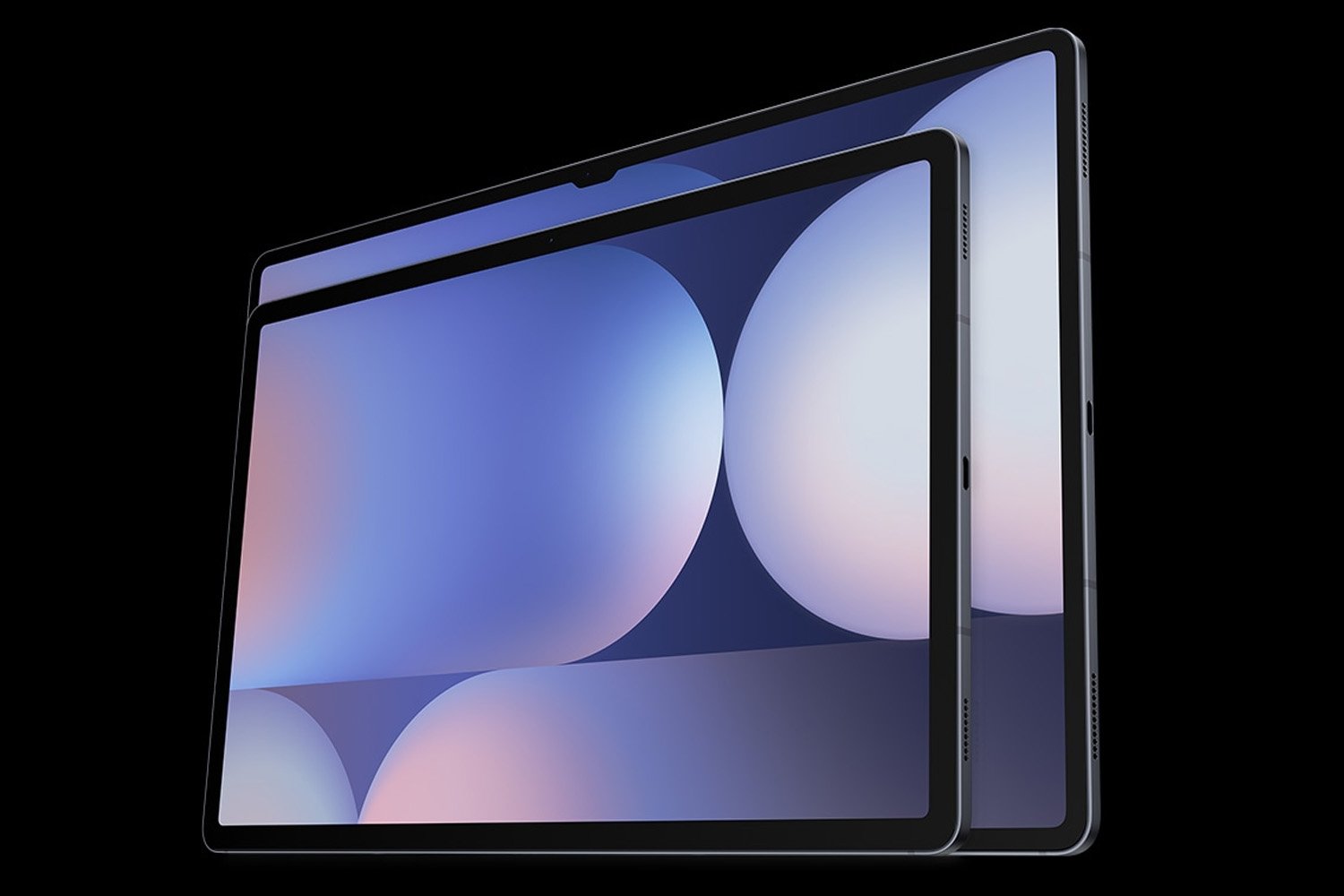 A sleek tablet on a desk with wellness apps open, representing technology aiding healthy habits