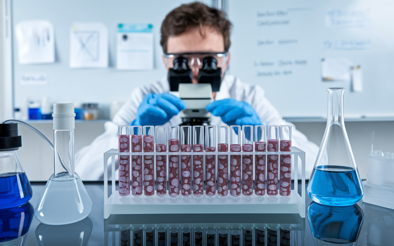 Molecules symbolizing breakthrough therapies in cancer treatment