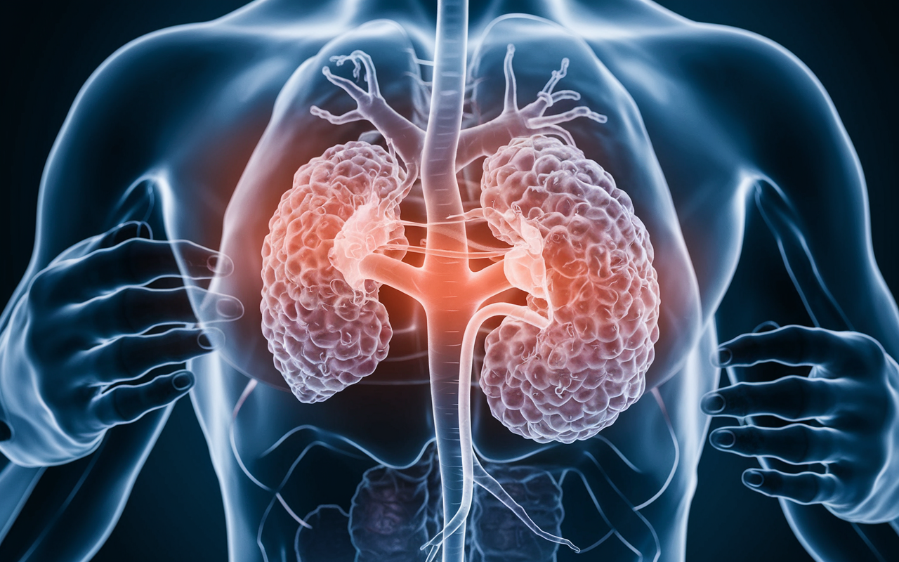 A depiction of a vaccine targeting kidney cancer cells