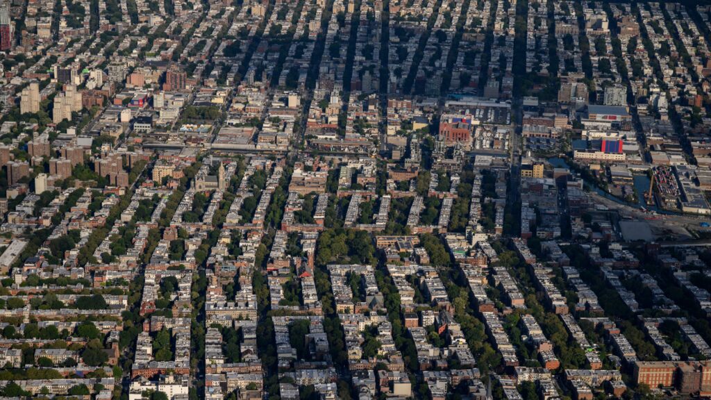 A map of New York City with highlighted neighborhoods