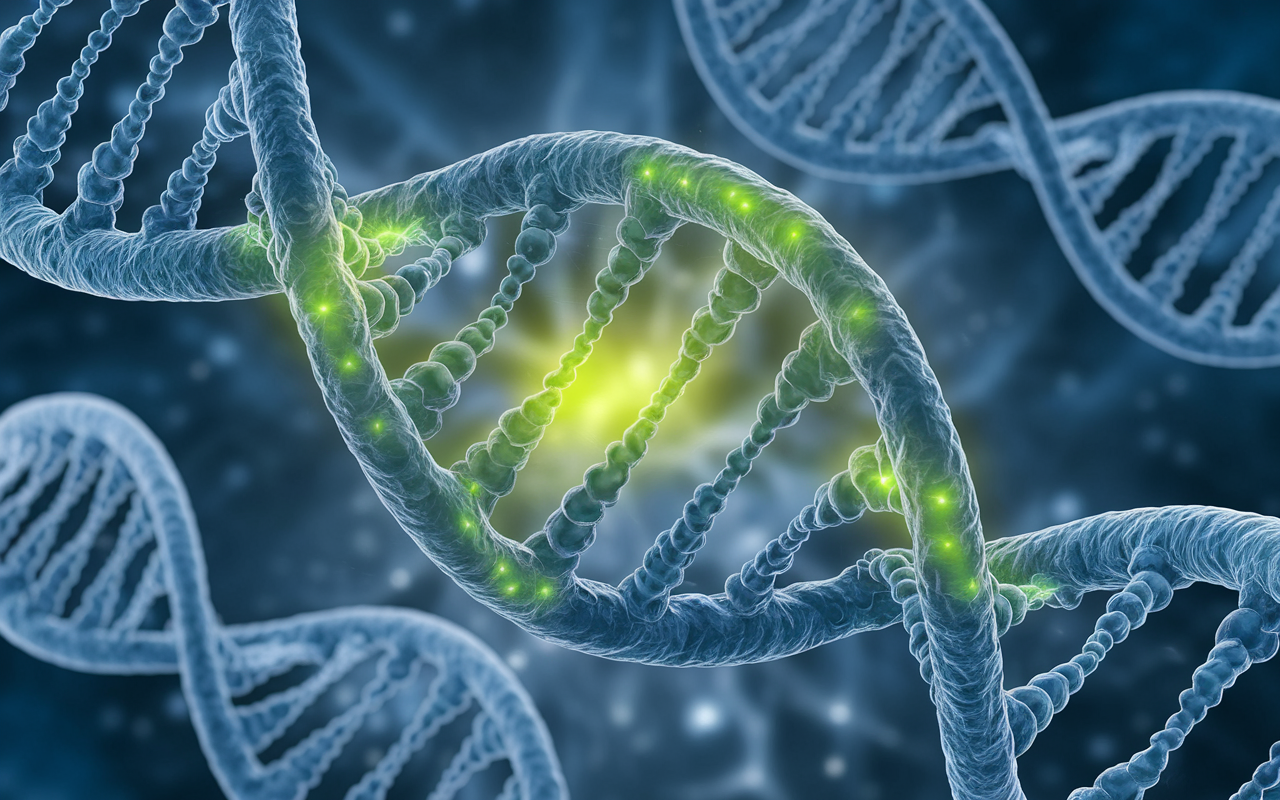 Illustration of gene therapy restoring hearing in patients