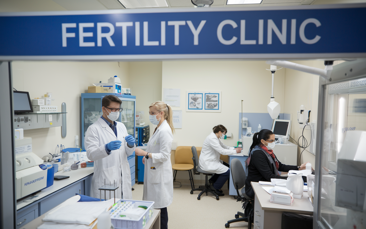 A conceptual image of stem cells and fertility treatments