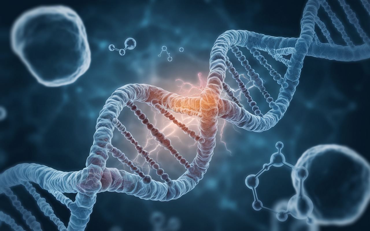 Visualization of mitochondrial DNA being edited