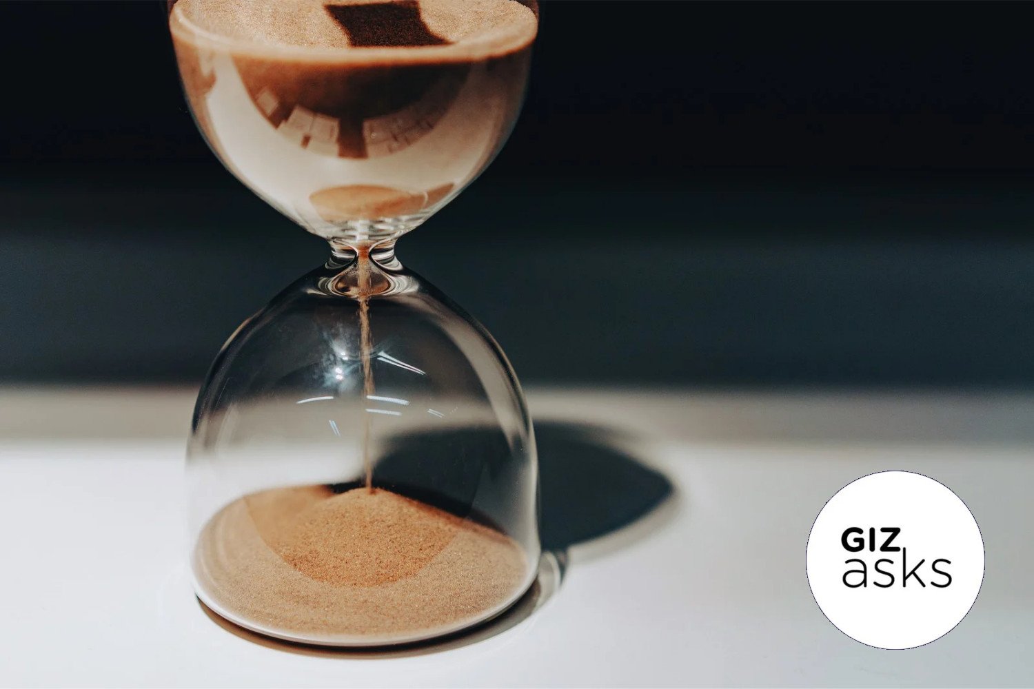 Hourglass symbolizing longevity and the passage of time