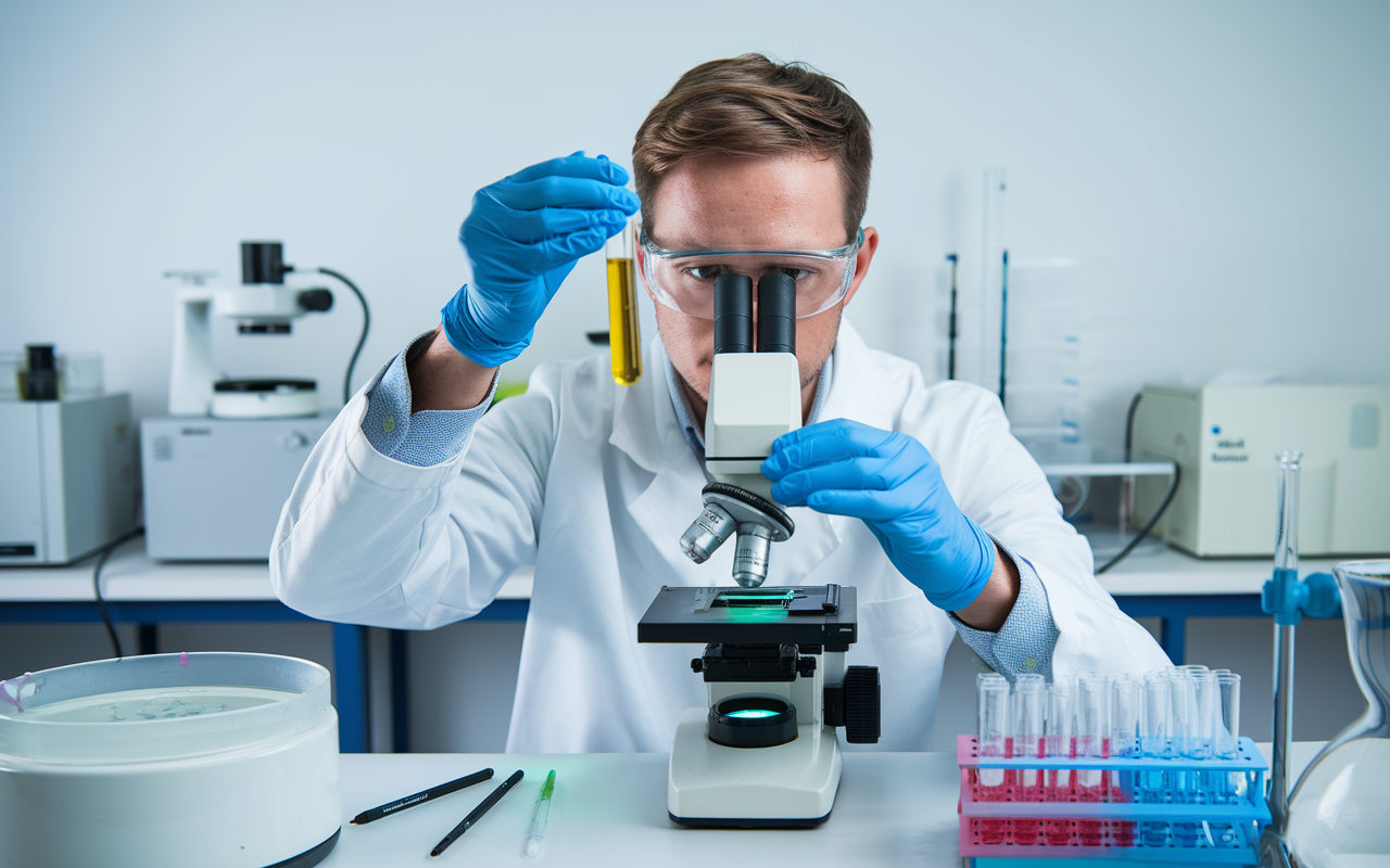 Visualization of mRNA strands with a focus on innovation and potential in medicine