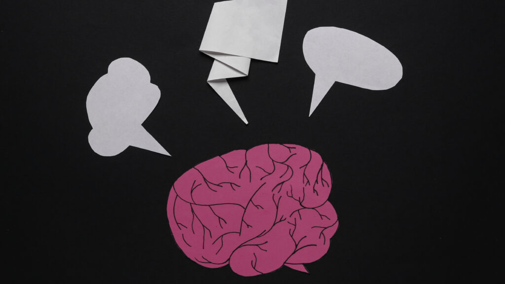 Abstract representation of neural pathways and brain activity