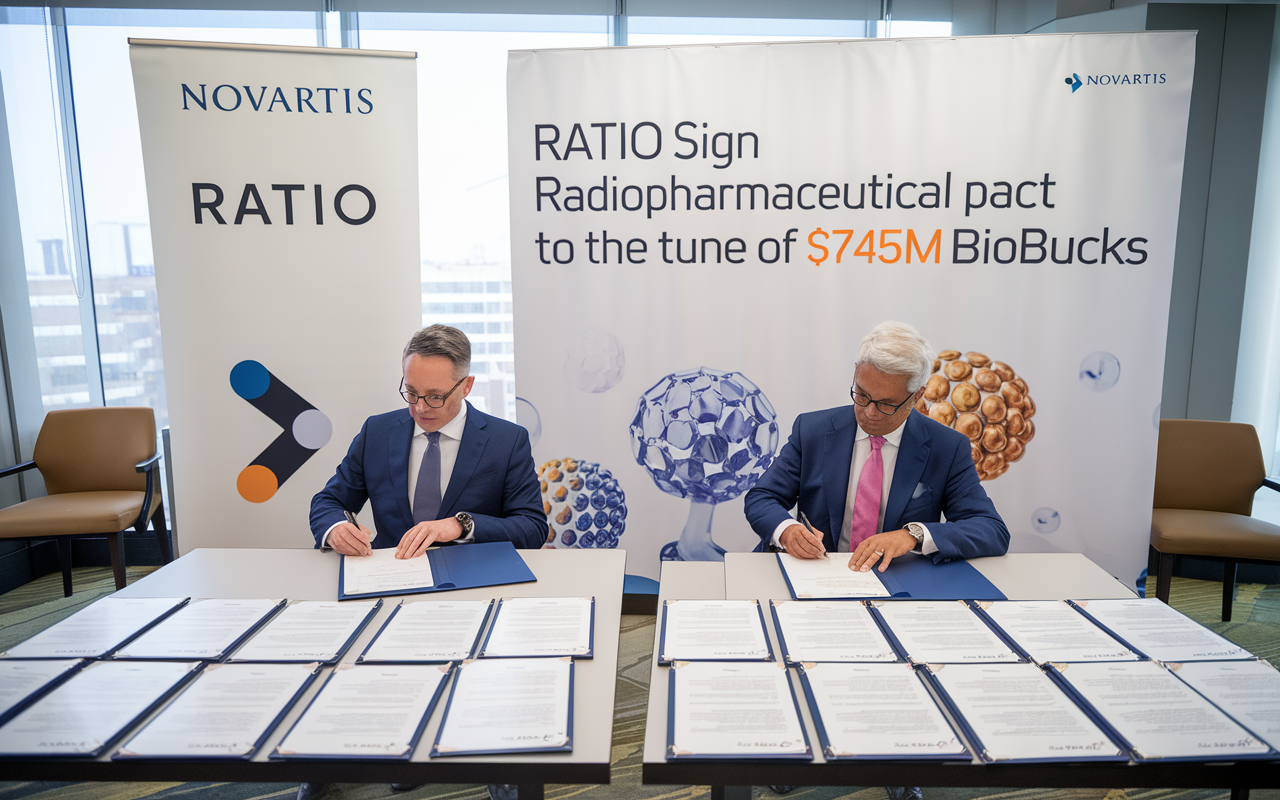 A cutting-edge radiopharmaceutical molecule representing innovation in cancer therapy