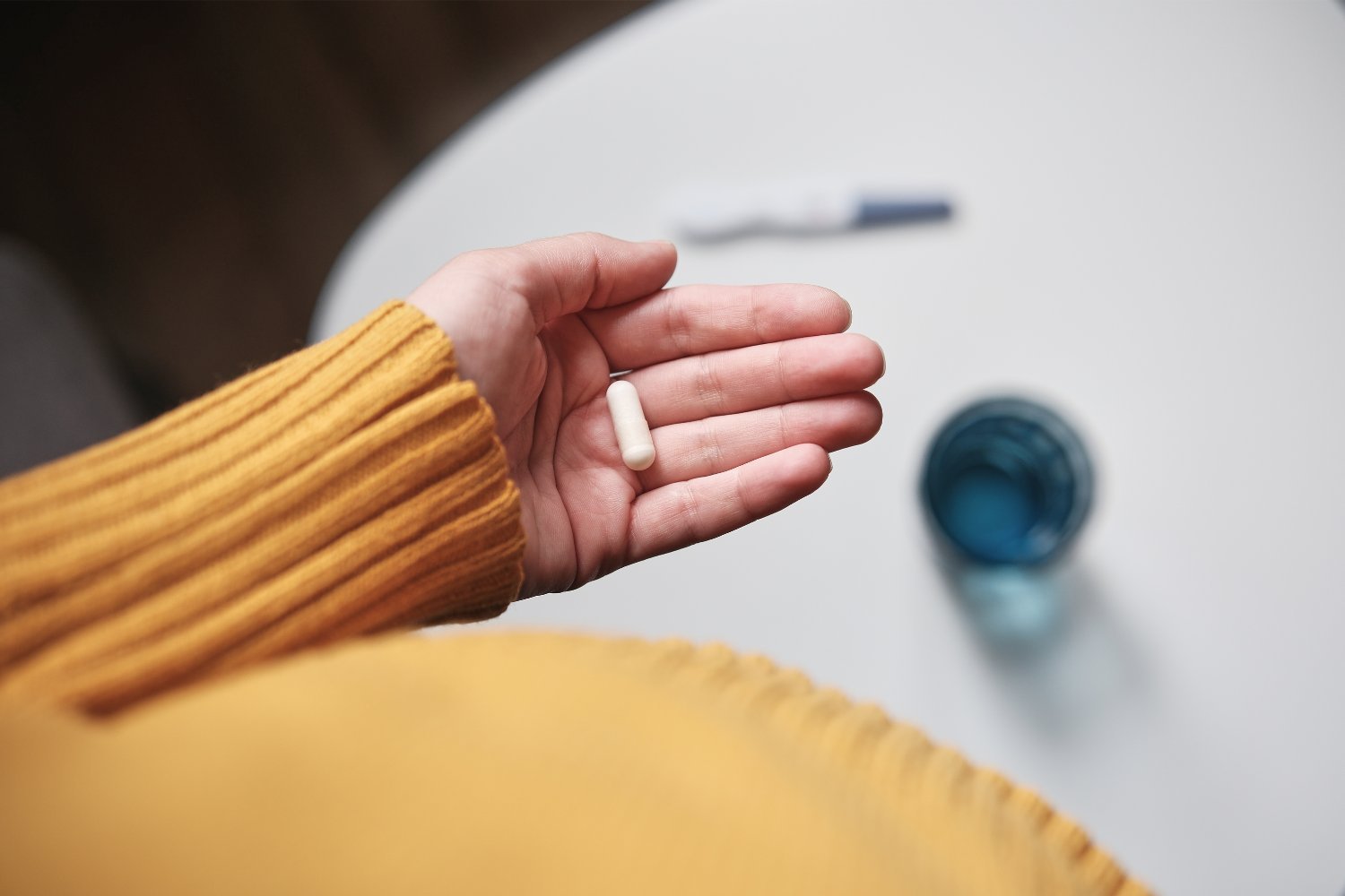 Abstract illustration of fruit flies with a background hinting at anti-aging research, vibrant colors, no text or brands