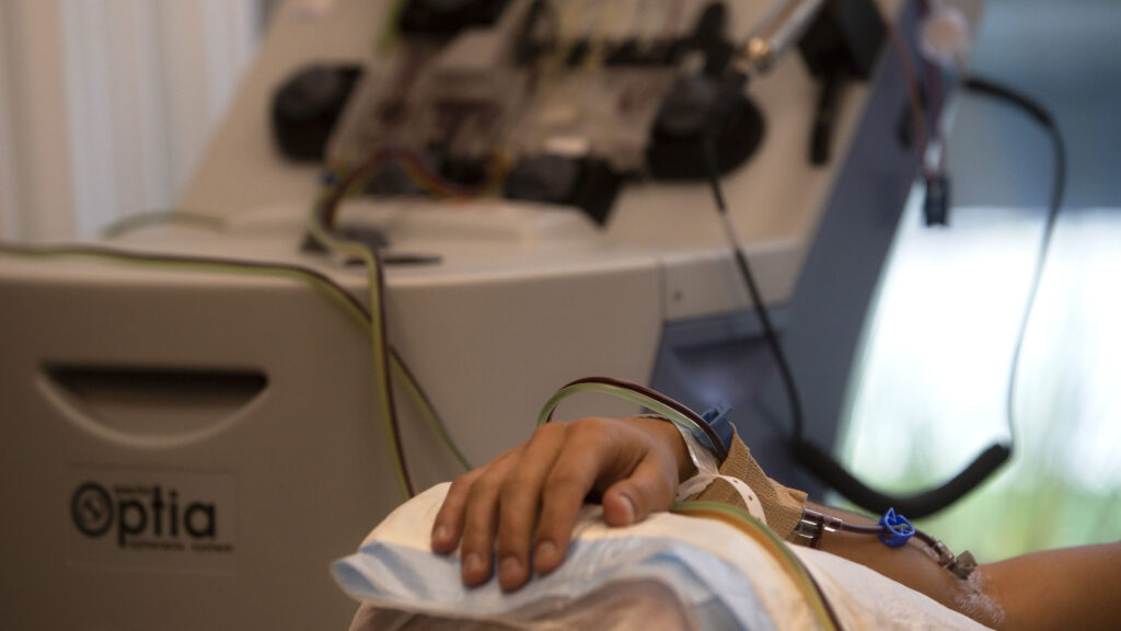 A depiction of innovative therapies overtaking traditional treatments in biopharmaceuticals