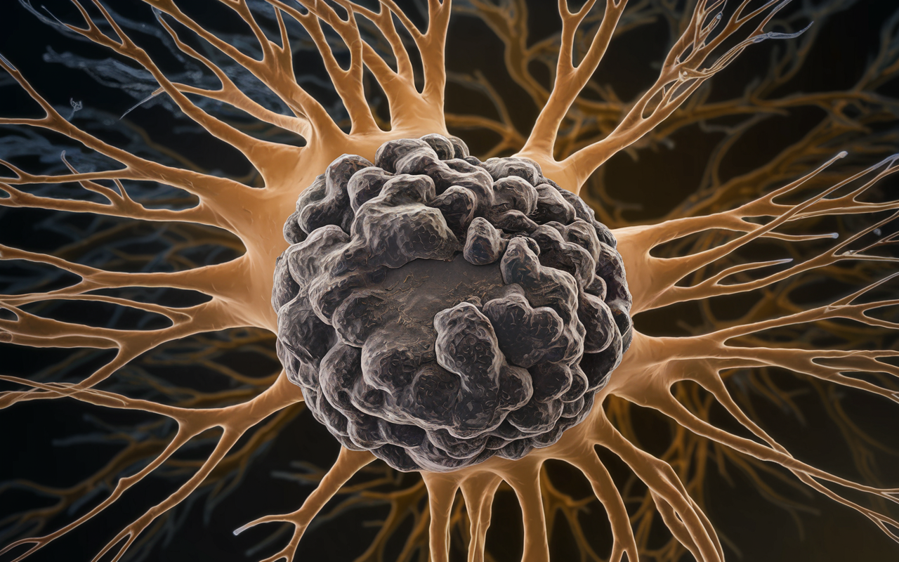 An image of fungi synthesizing medicinal compounds