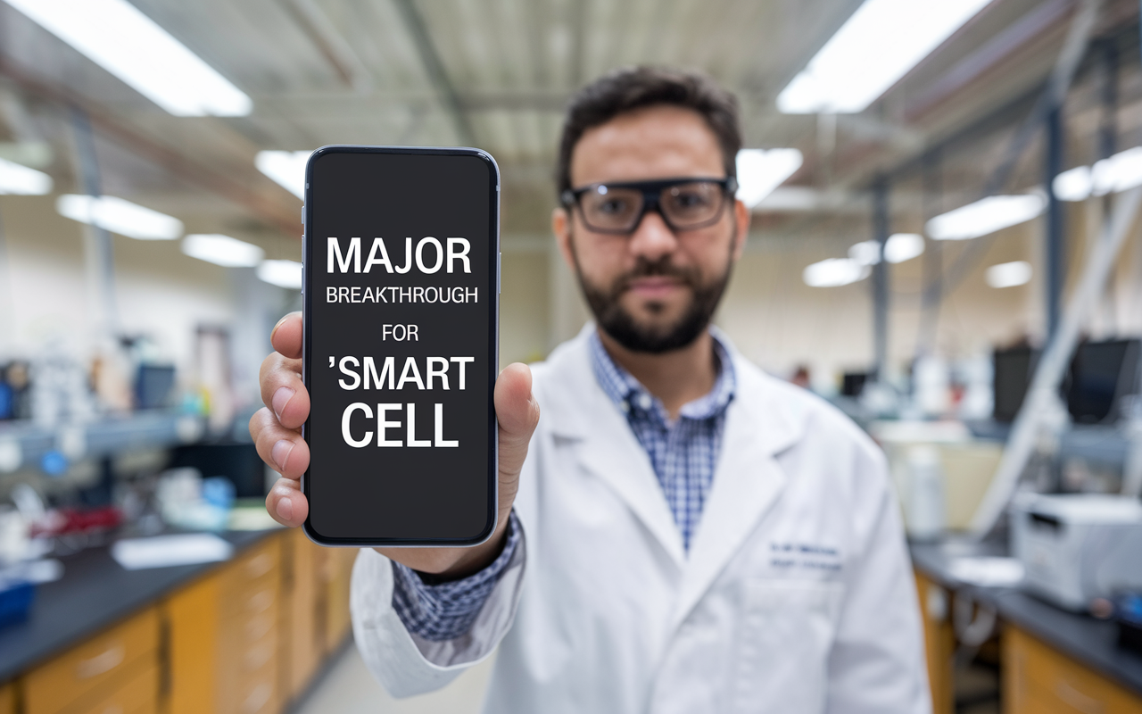 Bioengineered human cell illustration