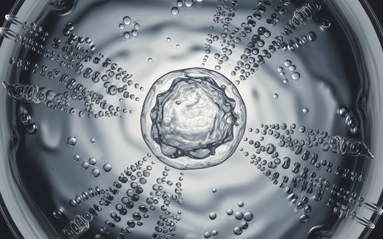 An illustration of T cells responding to a vaccine