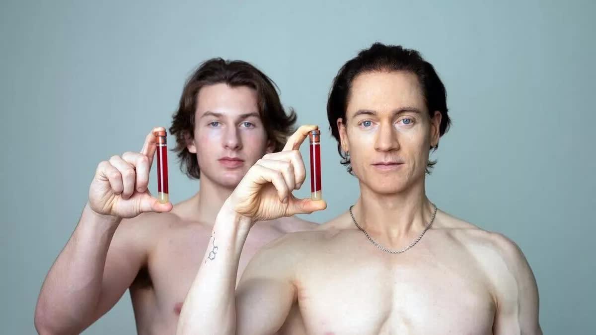 Abstract DNA strands forming a clock to symbolize time and aging