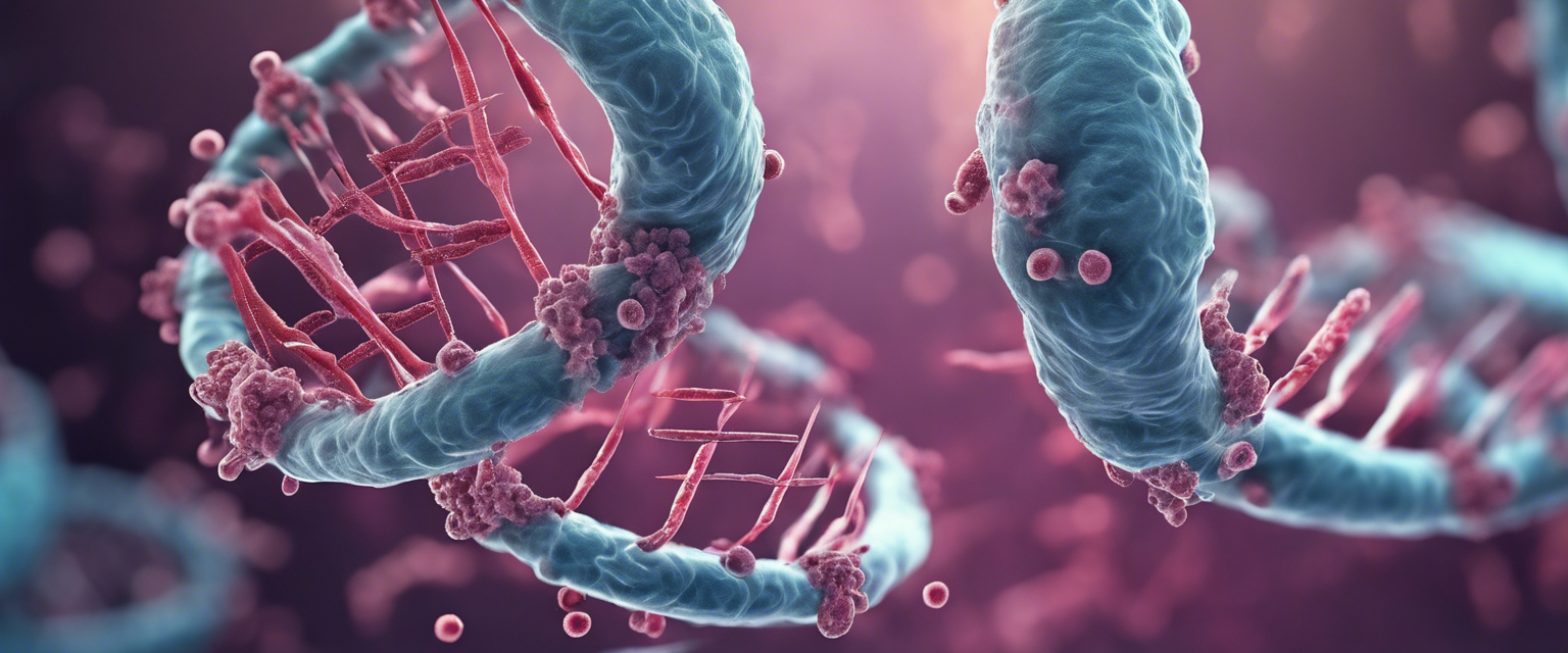 Microscopic view of gene editing in progress
