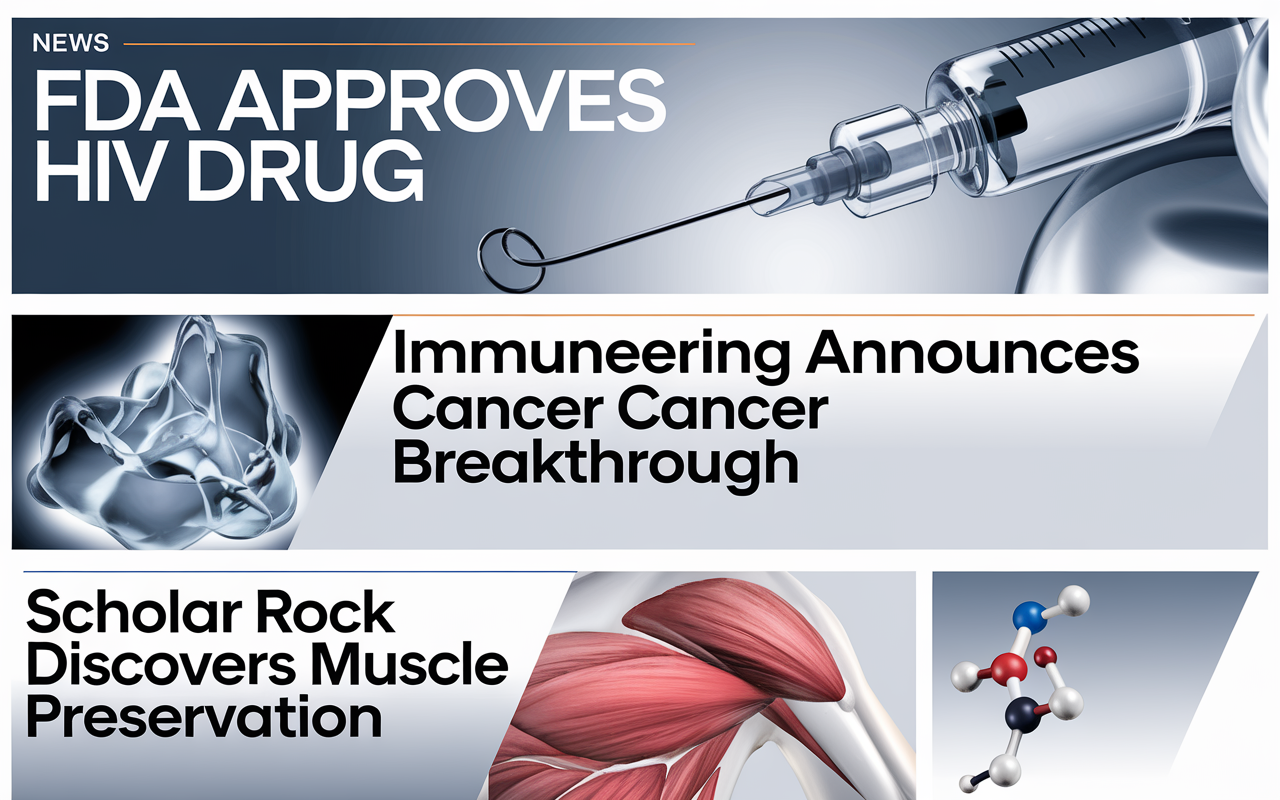 FDA's HIV Approval 💉, Immuneering's Cancer Breakthrough 🧬, Scholar Rock's Muscle Preservation 💪