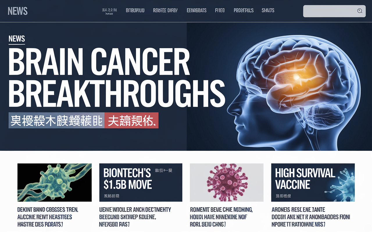Brain Cancer Breakthroughs 🧠, BioNTech's $1.5B Move 💰, High Survival Vaccine 💉