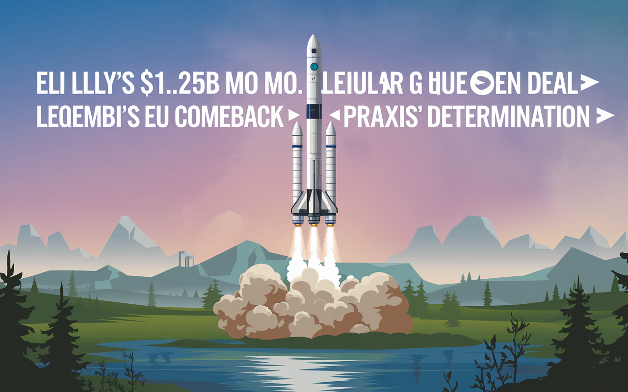 Eli Lilly’s $1.25B Molecular Glue Deal 🚀, Leqembi's EU Comeback 🧠, Praxis's Trial Determination ⚠️