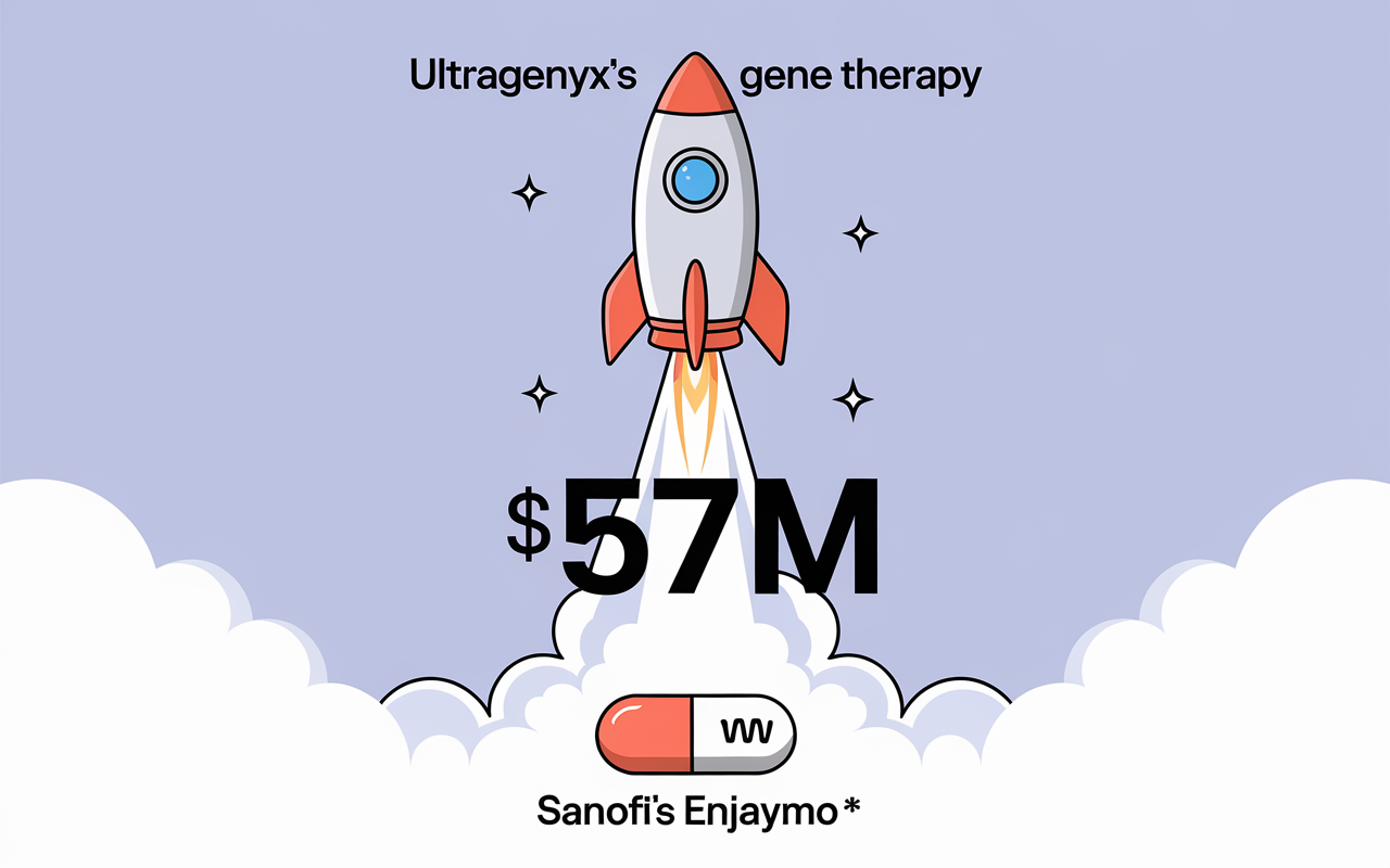 Ultragenyx's Gene Therapy 🚀, Editas' $57M Deal 💰, Sanofi's Enjaymo Sale 💊