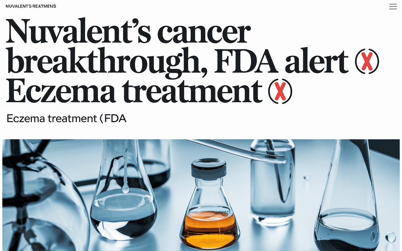 🚀 Nuvalent's Cancer Breakthrough, FDA Alert 🧬, Eczema Treatment 🌟