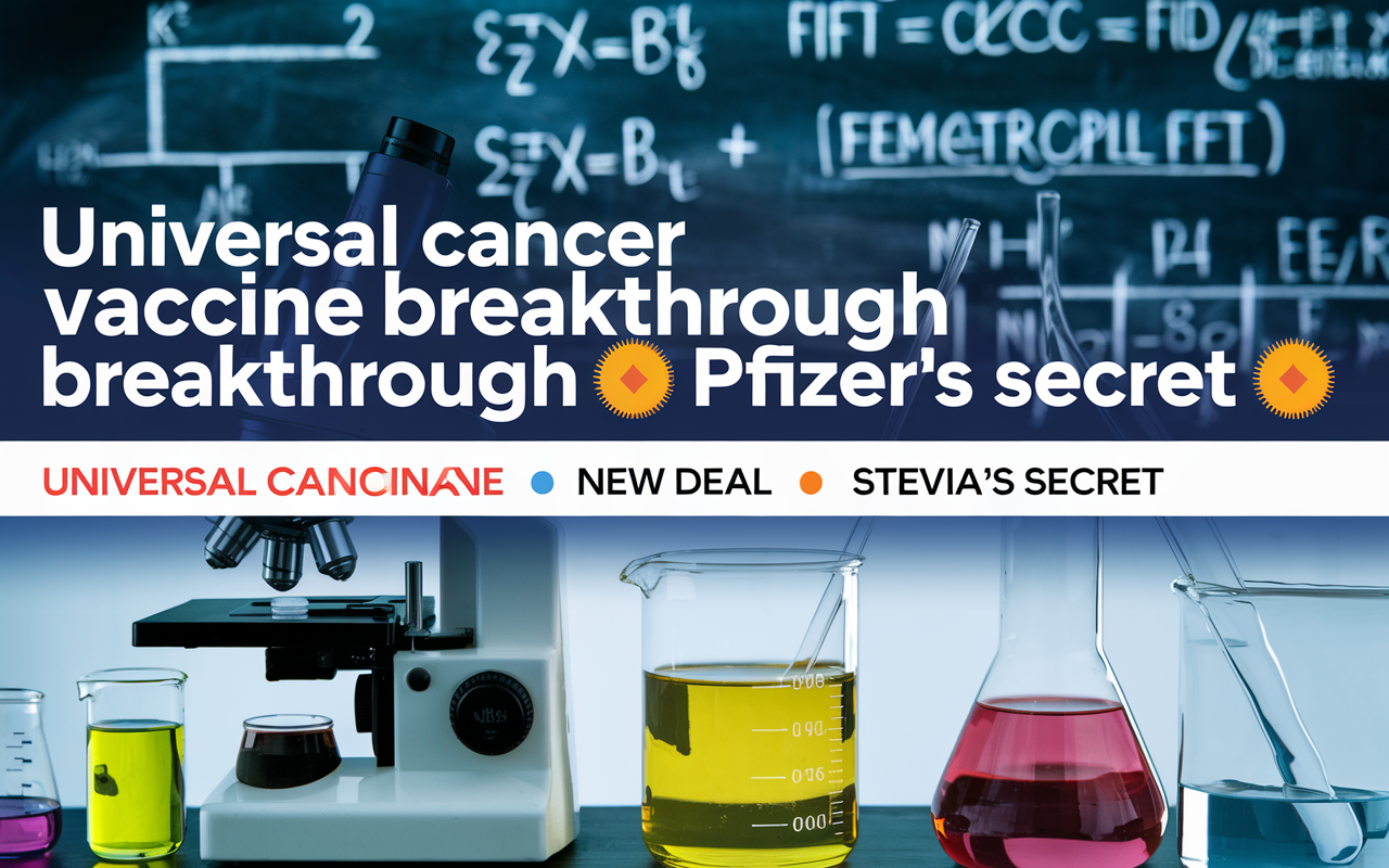 Universal Cancer Vaccine Breakthrough 🧪, Pfizer's New Deal 💊, Stevia's Secret 🌿