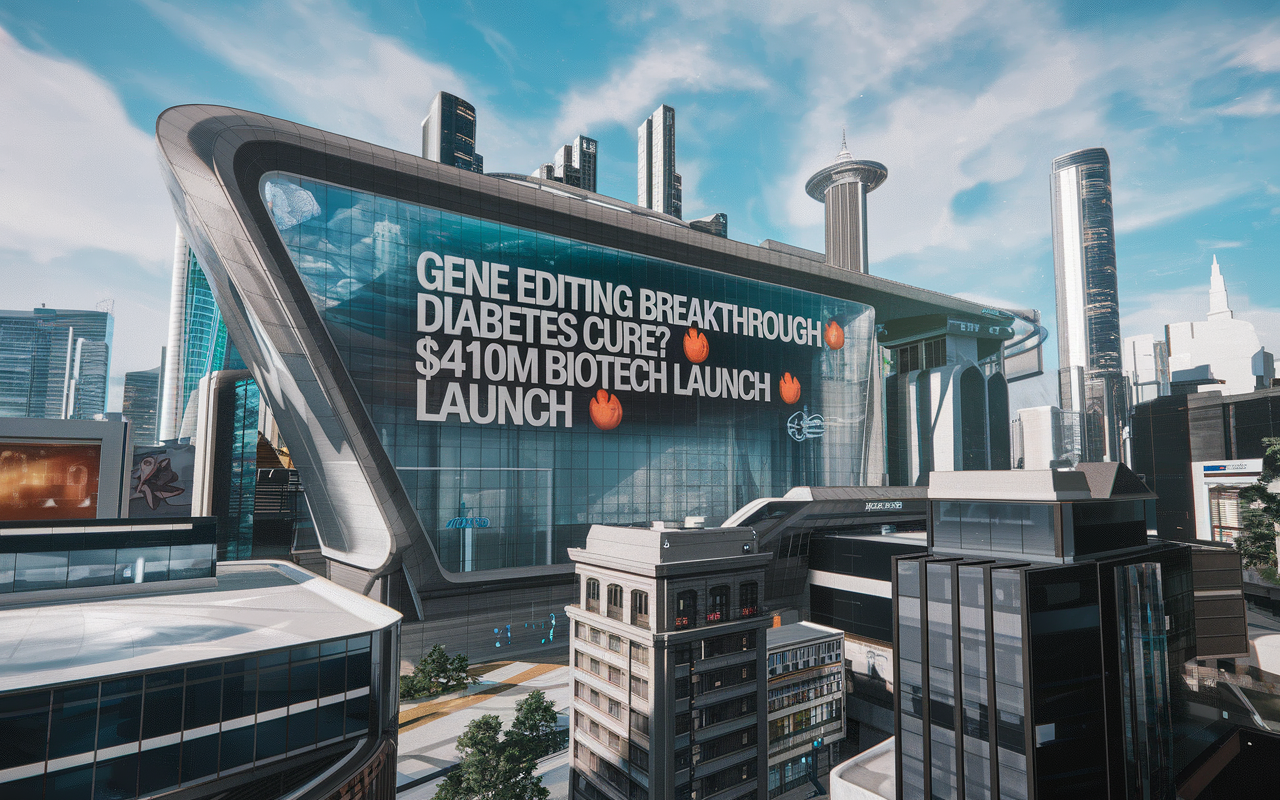 Gene Editing Breakthrough 🧬, Diabetes Cure? 💉, $410M Biotech Launch 🚀```
