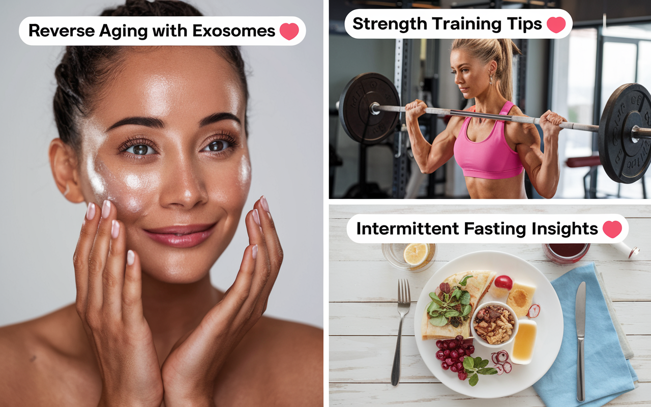 Reverse Aging with Exosomes 🧬, Strength Training Tips 🏋️‍♀️, Intermittent Fasting Insights ⏳