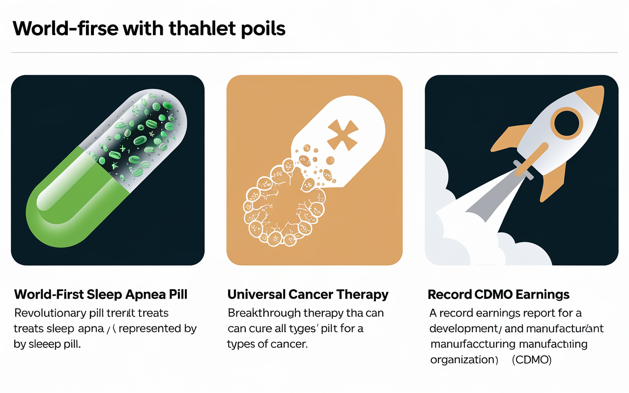 
World-First Sleep Apnea Pill 🌟, Universal Cancer Therapy 🎯, Record CDMO Earnings 🚀
