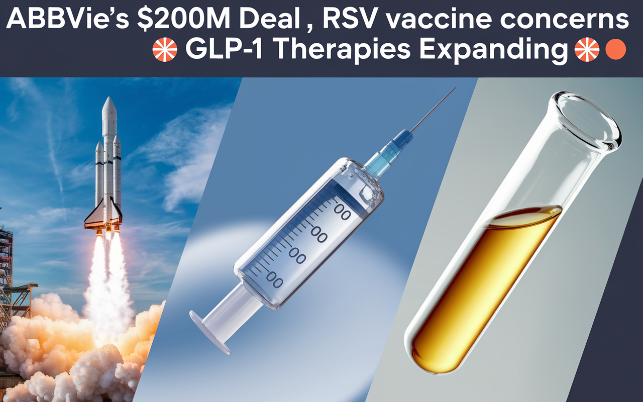 AbbVie's $200M Deal 🚀, RSV Vaccine Concerns 💉, GLP-1 Therapies Expanding 🔬