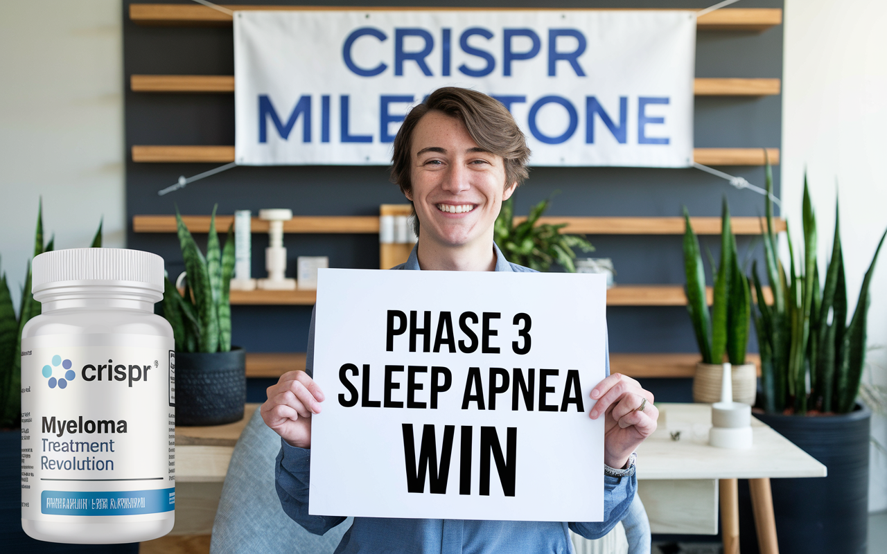 Phase 3 Sleep Apnea Win 😴, CRISPR Milestone 🧬, Myeloma Treatment Revolution 💊