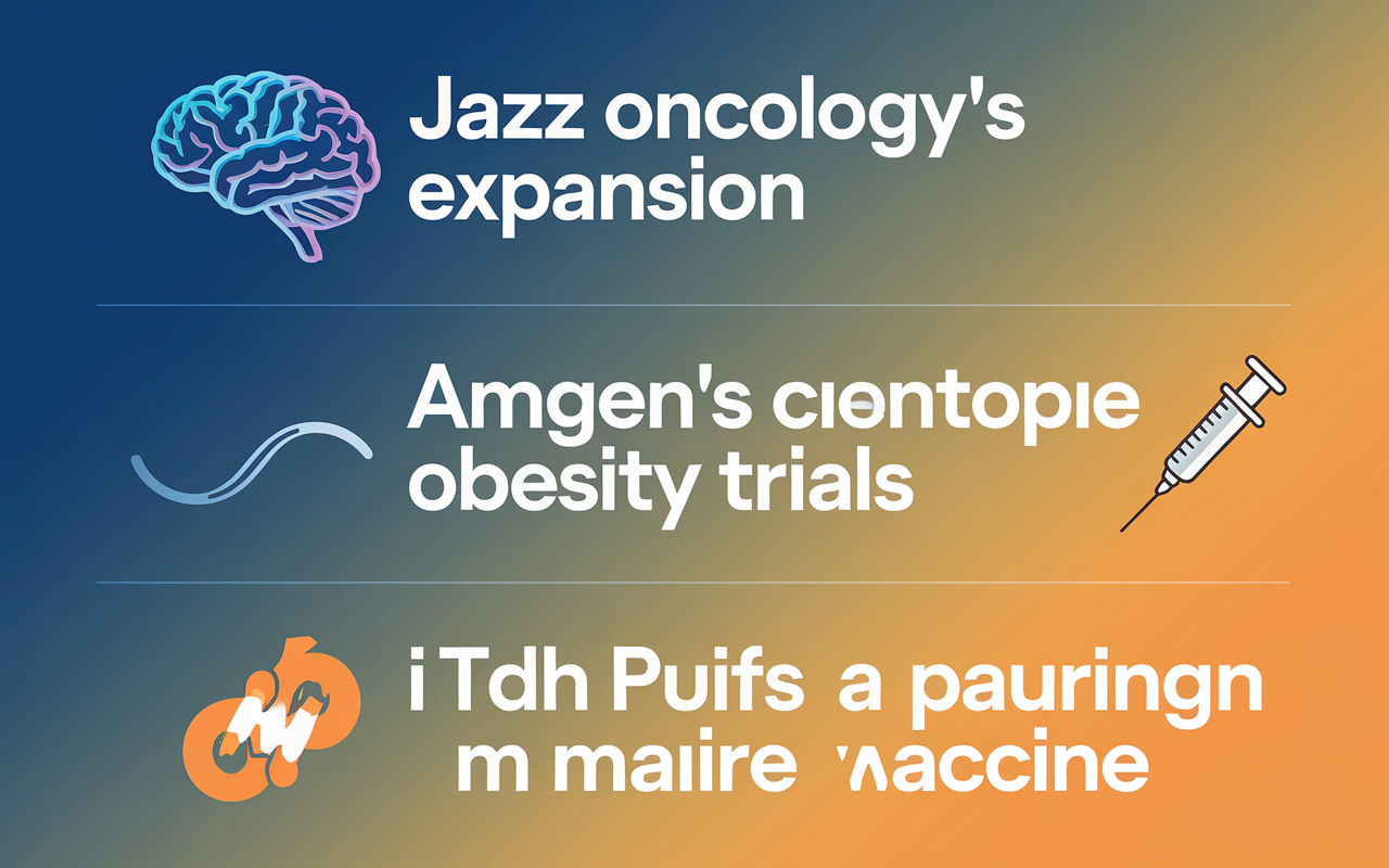 Jazz Oncology Expansion 🧠, Amgen's Obesity Trials 🌊, FDA Pauses Malaria Vaccine 💉
