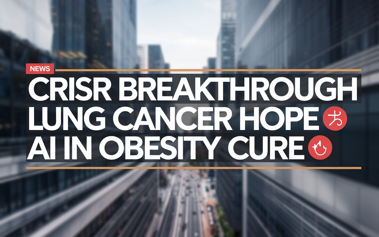 CRISPR Breakthrough 🧬, Lung Cancer Hope 🚀, AI in Obesity Cure 🤖