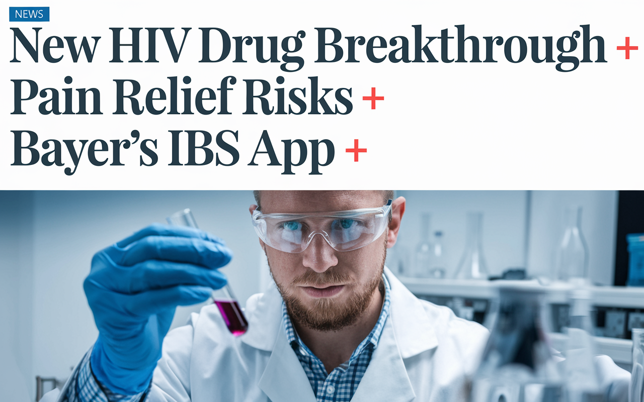 New HIV Drug Breakthrough 💉, Pain Relief Risks ⚠️, Bayer's IBS App 🩺