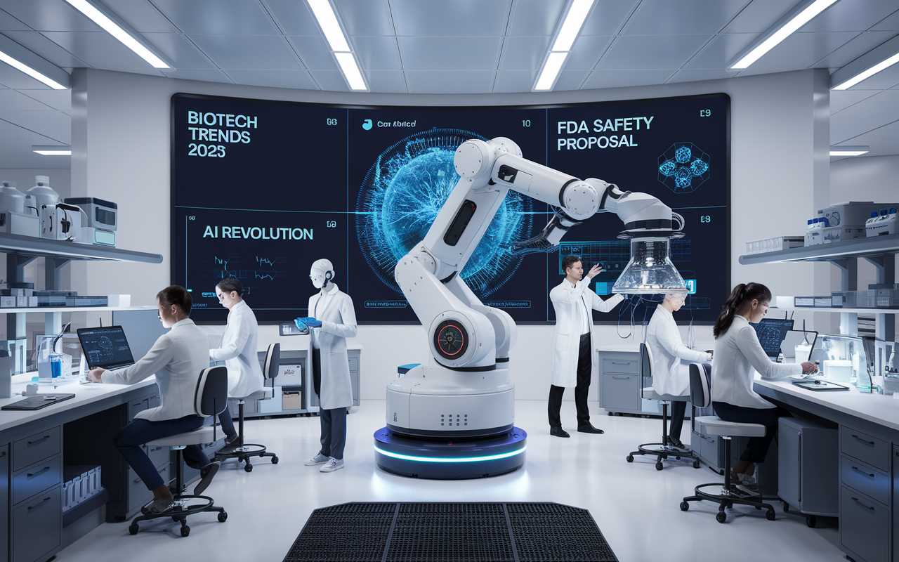 
🚀 Biotech Trends 2025, 🤖 AI Revolution, ⚖️ FDA Safety Proposal
