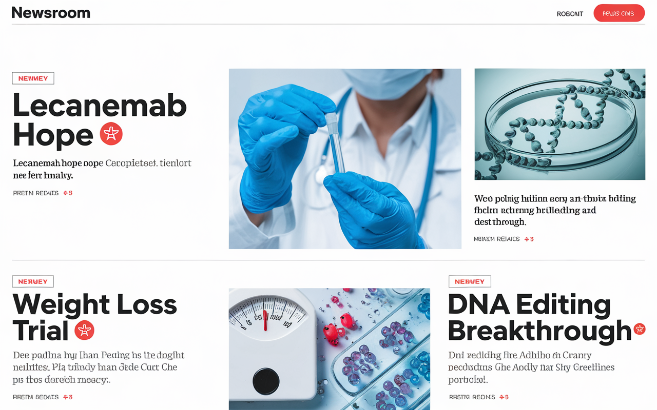 Lecanemab Hope 🧠, Weight Loss Trial ⚖️, DNA Editing Breakthrough 🧬