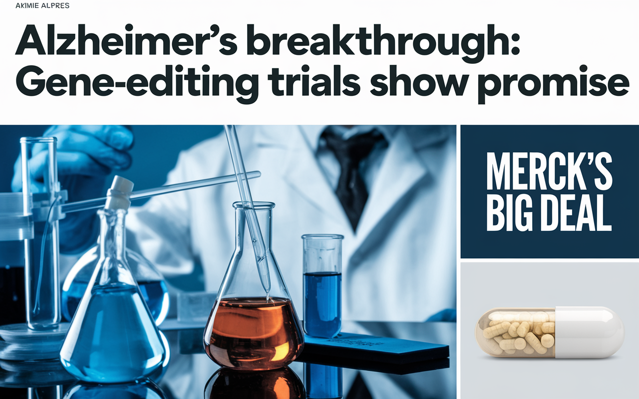🧠 Alzheimer's Breakthrough, 🐖 Gene-Editing Trials, 💊 Merck's Big Deal