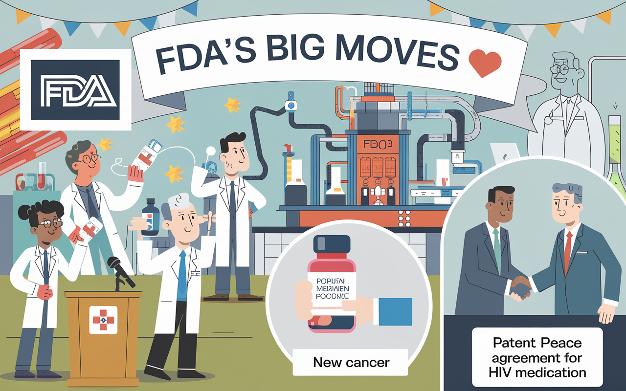 FDA's Big Moves 🎉, Cancer Breakthroughs 🧬, HIV Patent Peace 🤝