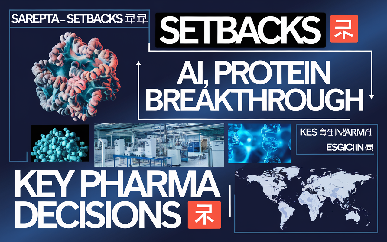 Sarepta Setbacks 🚨, AI Protein Breakthrough 🤖, Key Pharma Decisions 🌐