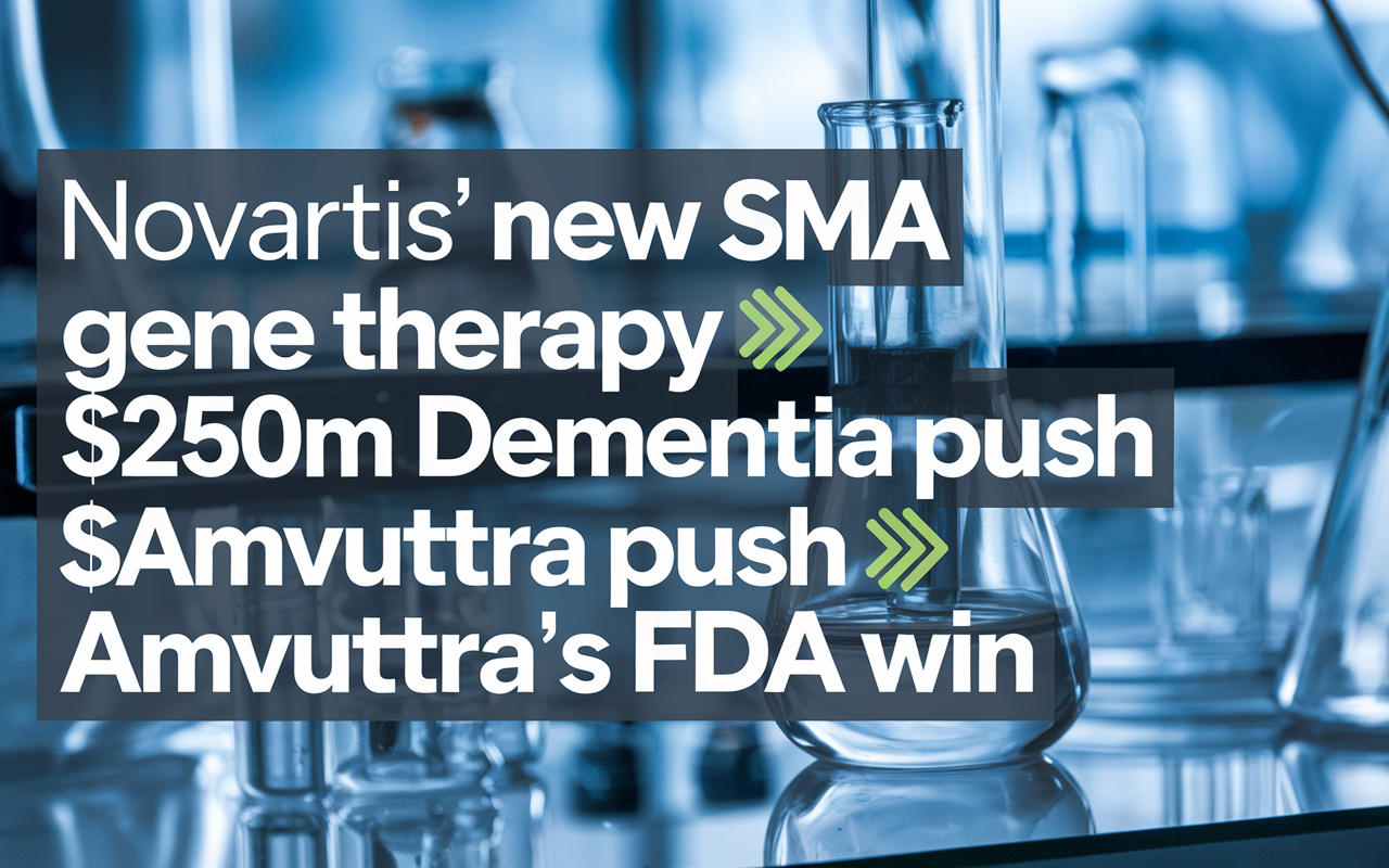 
Novartis’ New SMA Gene Therapy 🚀, $250M Dementia Push 🧠, Amvuttra’s FDA Win 💊
