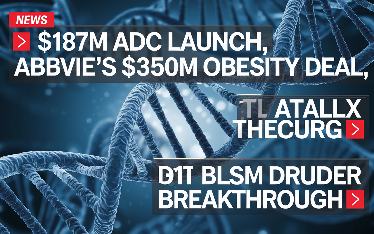 
💊 $187M ADC Launch, AbbVie's $350M Obesity Deal, Rare Blood Disorder Breakthrough 🧬
