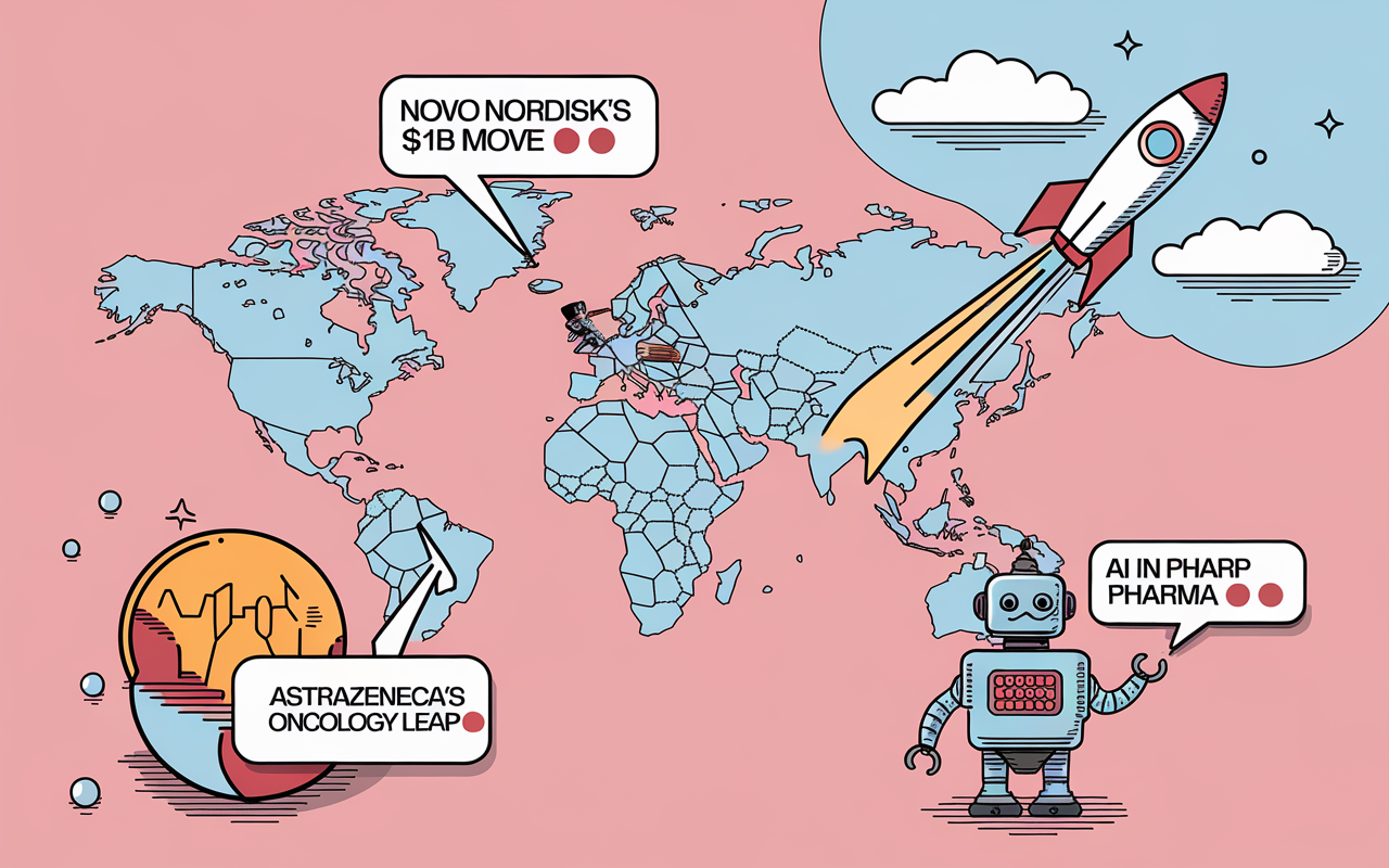 Novo Nordisk's $1B Move 🌎, AstraZeneca's Oncology Leap 🚀, AI in Pharma 🤖