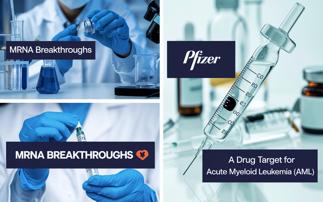 mRNA Breakthroughs 🧪, Pfizer RSV Expansion 💉, AML Drug Target 🎯