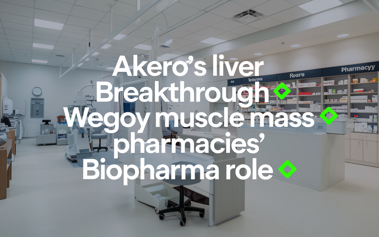 Akero’s Liver Breakthrough 🧪, Wegovy Muscle Mass 🌟, Pharmacies' Biopharma Role 💡