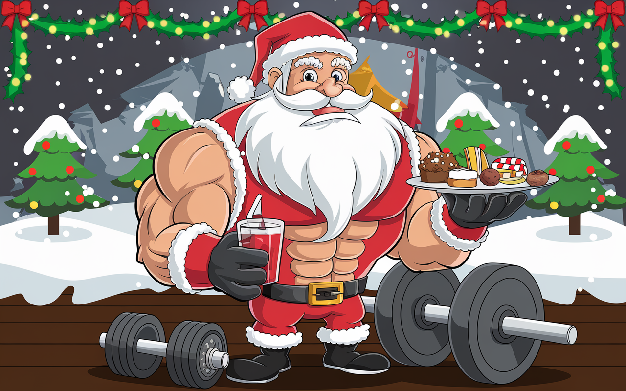 Holiday Muscles 🍗, Workout Boosts 🏋️, Enjoy Treats 🍰